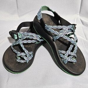 Chaco Sport Sandals Womens Size 7 Teal Toe Loop Strappy J105490 Adjustable